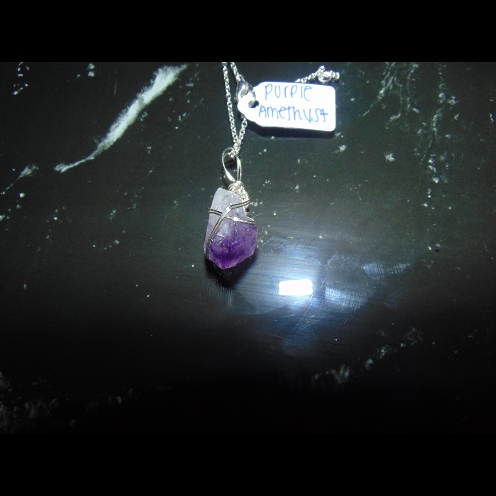 Handmade Healing Crystal Necklaces|Purple Amethyst